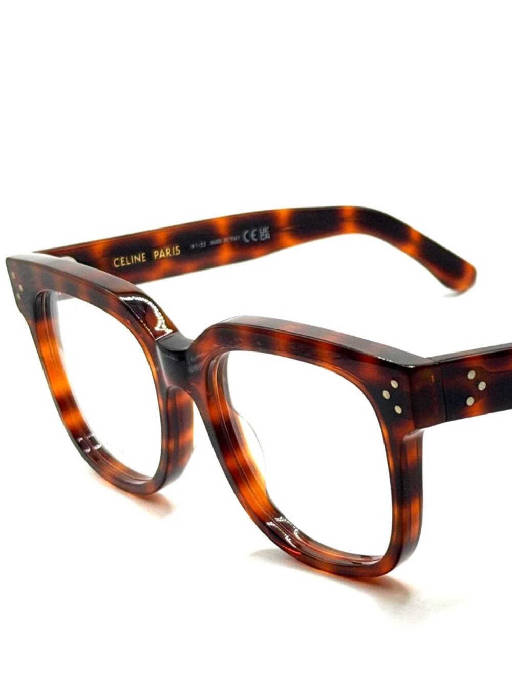 NEW CELINE CL50041I 055 SHINY BLONDE HAVANA WOMEN EYEGLASSES 52MM 18 140